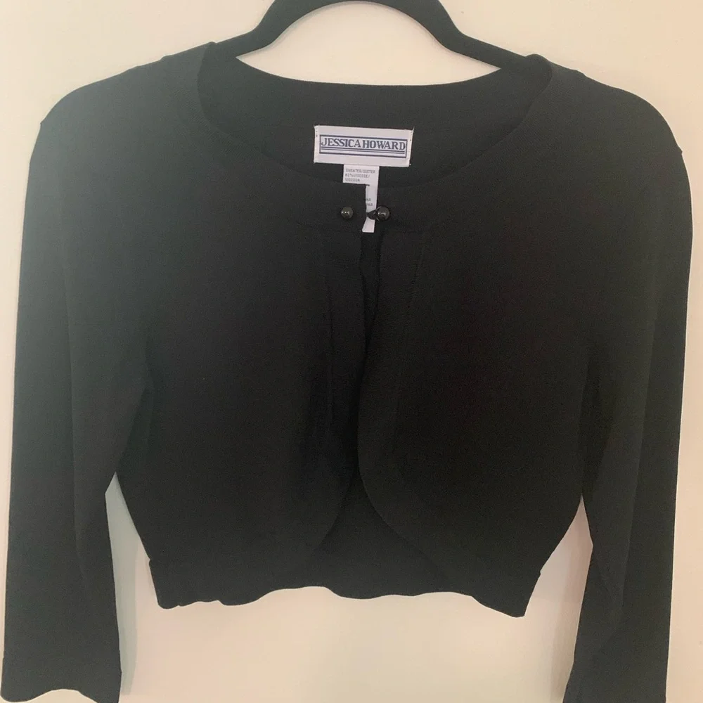 Jessica Howard Black Bolero Shrug - Picture 1 of 8